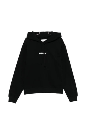Jil Sander logo-print hoodie - Black