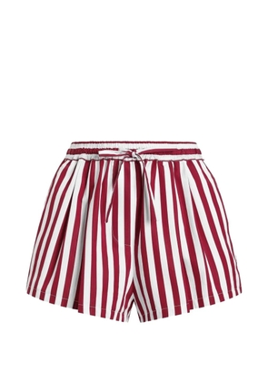 Dolce & Gabbana striped drawstring-waistband shorts - Red