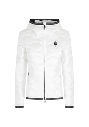 Blauer Camelia hooded quilted jacket - White