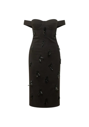 DES PHEMMES off-shoulder bustier dress - Black