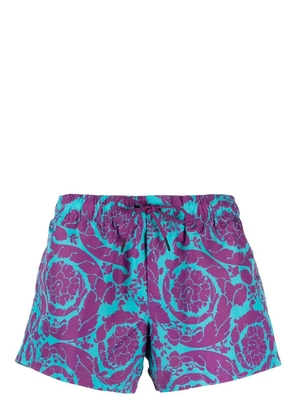 Versace Barocco-print swimming shorts - Purple
