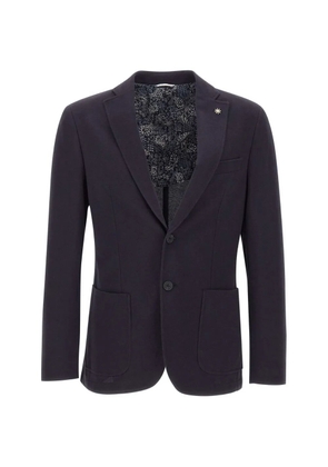 Manuel Ritz patch-pocket star-pin blazer - Blue