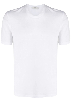 Mauro Ottaviani round-neck stretch-linen T-shirt - White