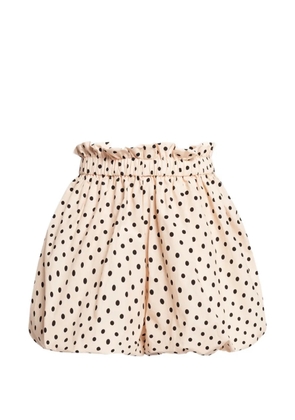 Weili Zheng polka-dot shorts - Neutrals