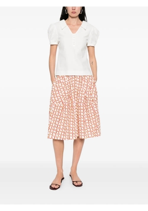 Marni geometric print skirt - Neutrals