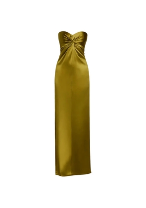 Retrofete twisted strapless dress - Gold