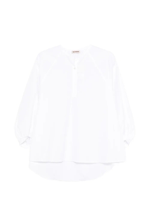 BLOOMINGVILLE button blouse - White