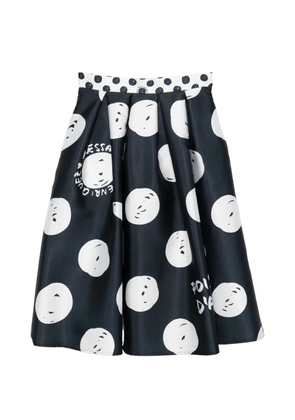 alessandro enriquez polka dot print skirt - Black