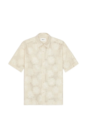 NN07 floral-pattern short-sleeve shirt - Neutrals