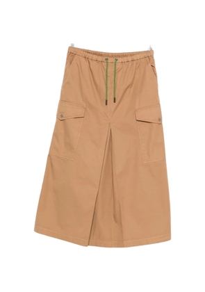 Herno cargo drawstring skirt - Neutrals
