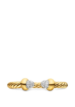 David Yurman micro Cablespira® flex open ring - Gold