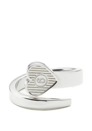MM6 Maison Margiela Arrow Heart open ring - Silver
