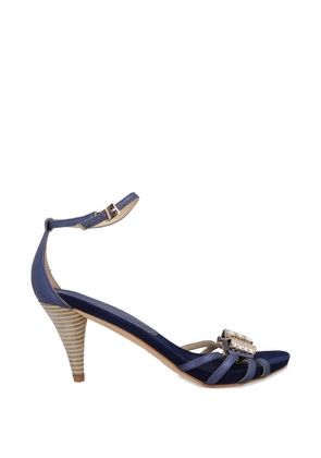 Vintage 80mm embellished sandals - Blue