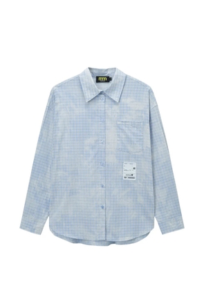 Mini Cream checkered shirt - Blue