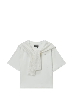Musium Div. layered cotton T-shirt - White