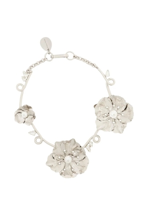 Simone Rocha poppy-design necklace - Silver