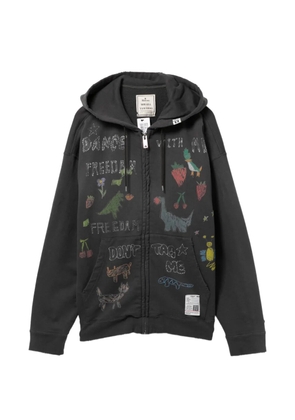 Maison MIHARA YASUHIRO Kids Doodle hoodie - Grey