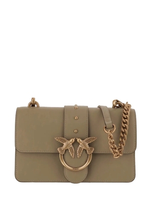 PINKO mini Love One leather shoulder bag - Green