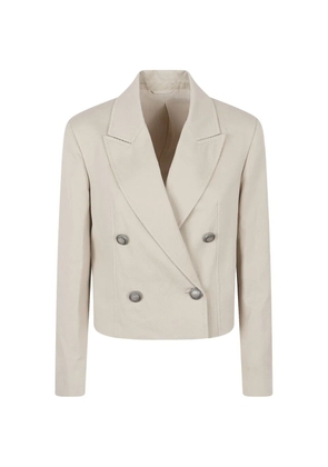 Brunello Cucinelli double-breasted blazer - Neutrals