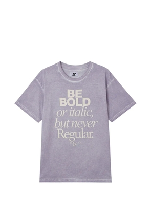 izzue graphic-print T-shirt - Purple