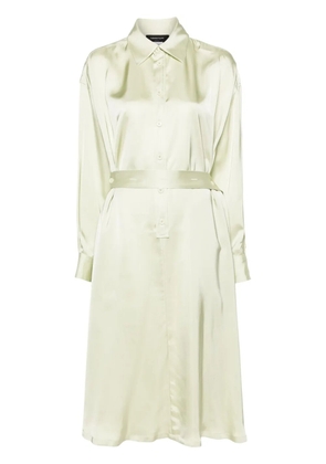 Fabiana Filippi belted midi shirtdress - Green
