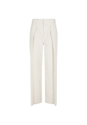 ERMANNO FIRENZE pinstripe pleated trousers - Neutrals