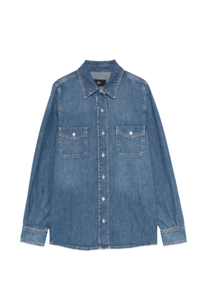 7 For All Mankind studded denim shirt - Blue