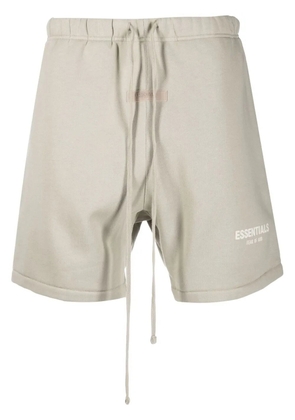FEAR OF GOD ESSENTIALS logo-patch track shorts - Green