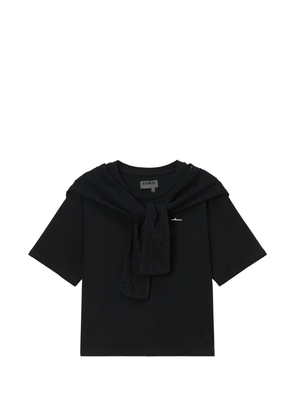 Musium Div. layered cotton T-shirt - Black
