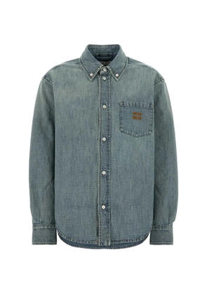 Miu Miu chest-pocket shirt - Blue