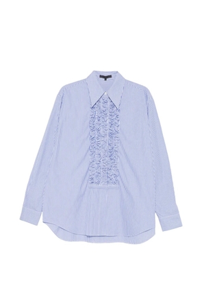 Tibi ruffled striped shirt - White