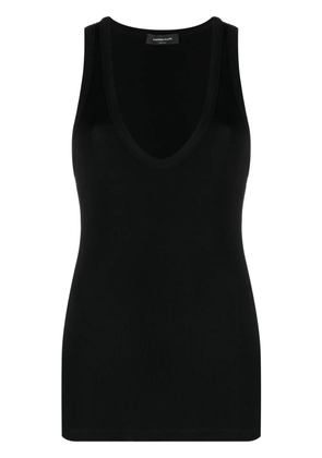 Fabiana Filippi fine-ribbed tank top - Black