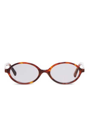 Miu Miu Eyewear tortoiseshell oval-frame sunglasses - Brown