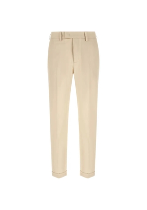 Department 5 pleated logo-patch trousers - Neutrals