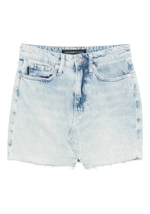 Superdry frayed-hem skirt - Blue