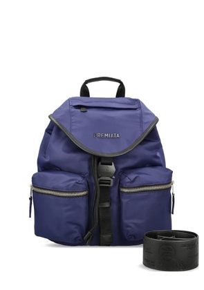 Premiata Lyn leather-trim backpack - Blue