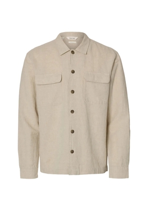 SELECTED flap-pocket buttoned overshirt - Neutrals