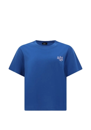 A.P.C. logo T-shirt - Blue