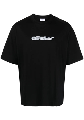 Off-White blurred logo-print T-shirt - Black