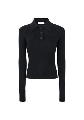 mfpen partial placket polo shirt - Black