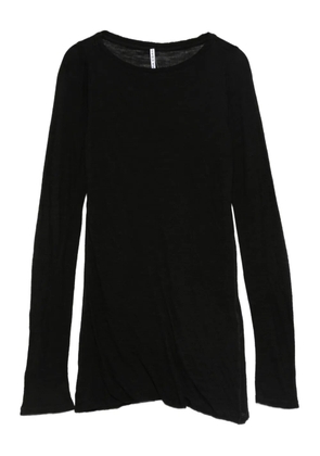 Liviana Conti Lucrezia long-sleeve round-neck t-shirt - Black