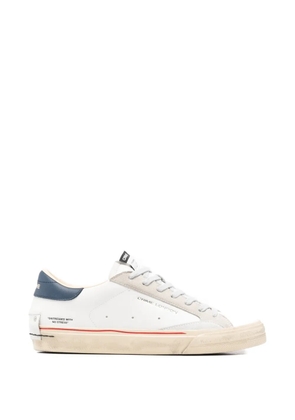 Crime London contrast leather sneakers - White