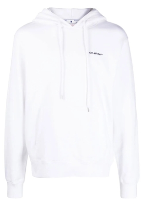Off-White logo-print drawstring hoodie
