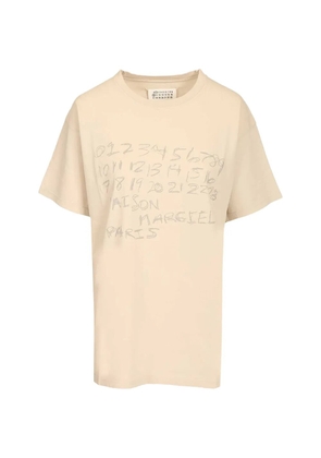 Maison Margiela numerical T-shirt - Neutrals