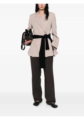 MM6 Maison Margiela pleated trousers - Brown