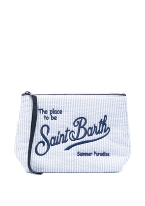 MC2 Saint Barth embroidered pouch - Blue