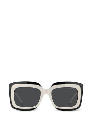 Marc Jacobs Eyewear rectangle-frame logo sunglasses - Black