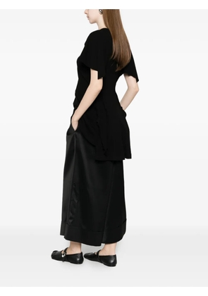 Yohji Yamamoto layered short-sleeve T-shirt - Black