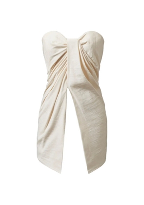 TOVE Tuiren draped twisted top - Neutrals