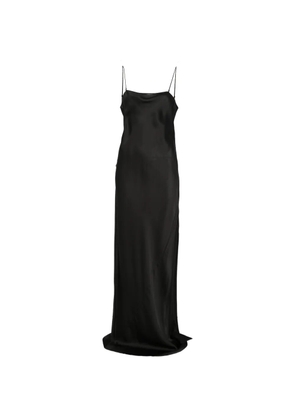 Saint Laurent charmeuse slip dress - Black